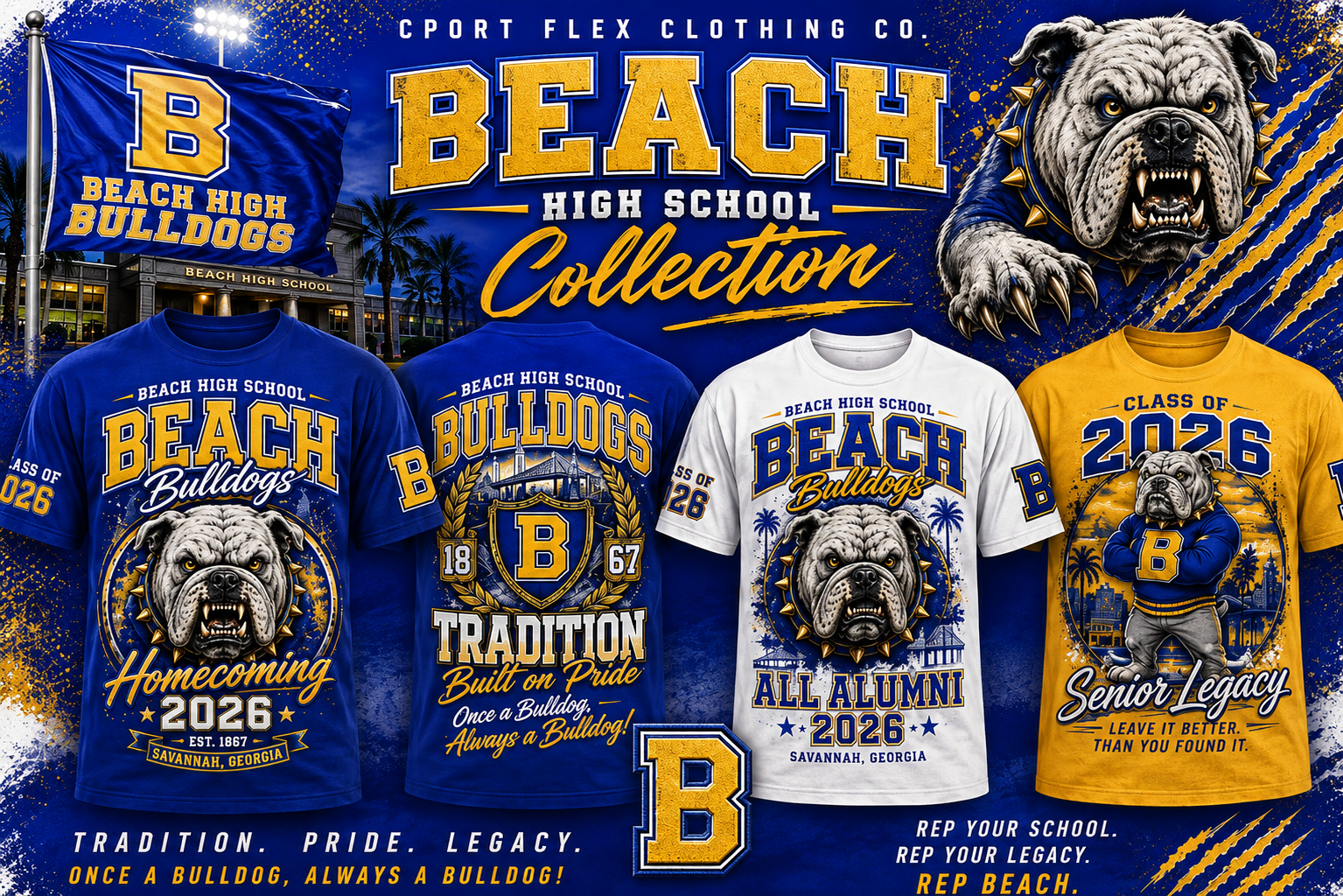 Beach High School — Bulldogs!