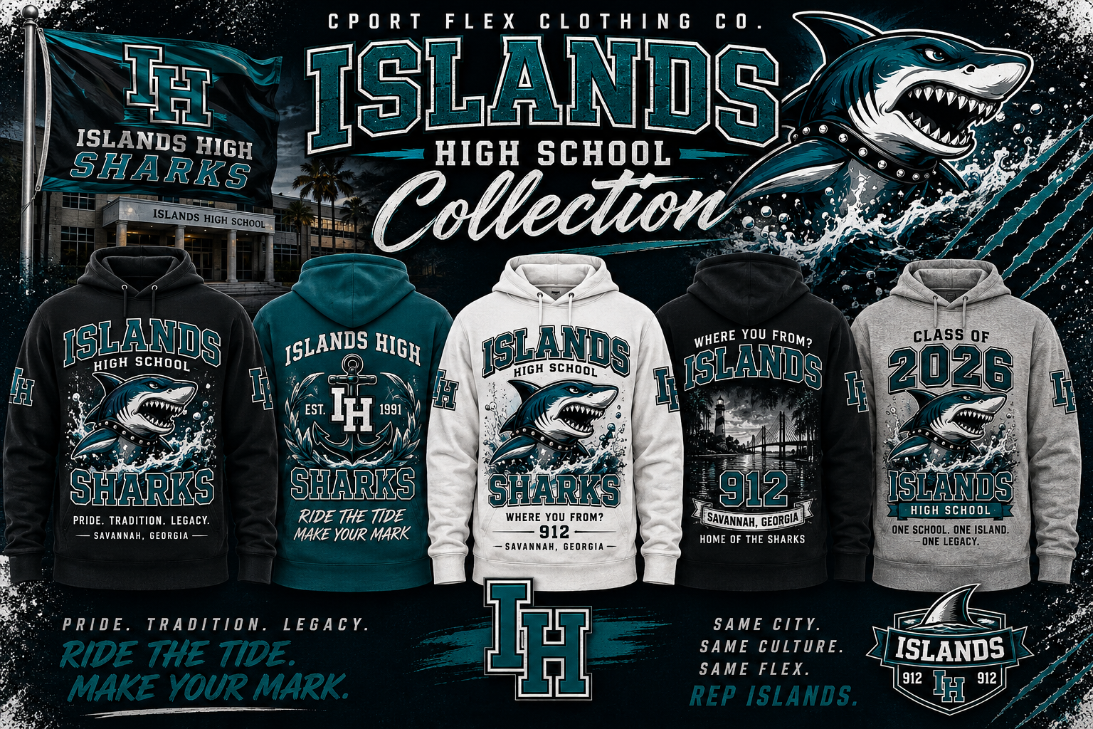 Islands High School — Sharks🦈
