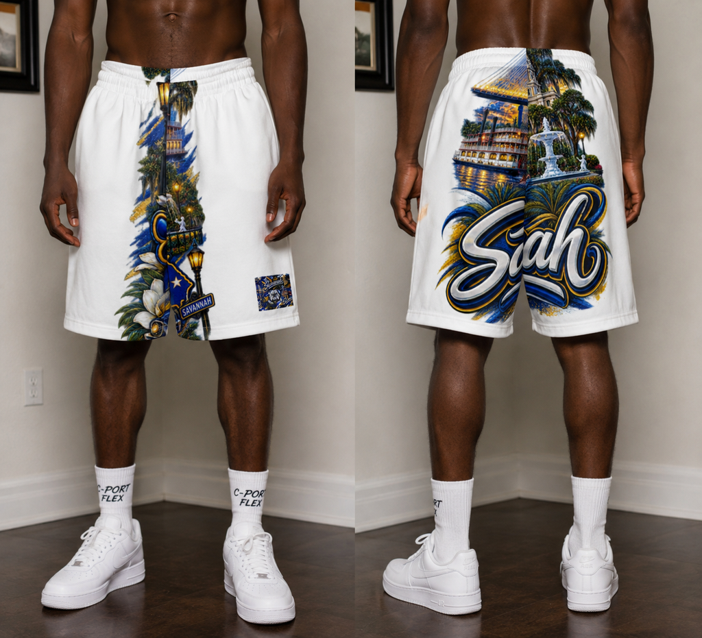 Cport FLEX O.G.BEACH ALL OVER COTTON LONG short