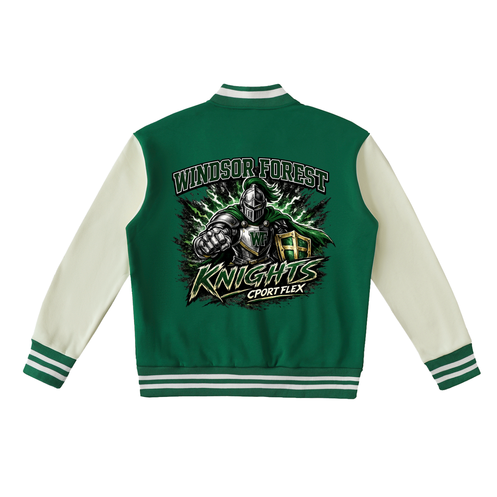 CPort Flex “Where You From?” School Pride Varsity Jacket – Windsor Forest Knights