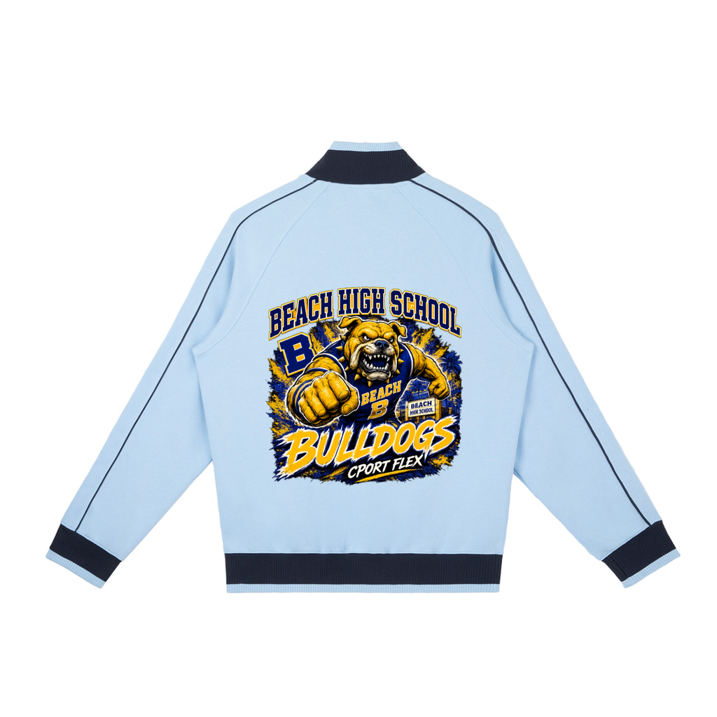 Beach High Bulldogs Throwback Track Jacket