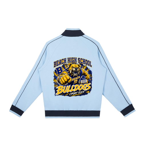 Beach High Bulldogs Throwback Track Jacket
