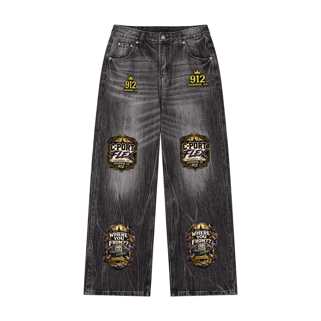 Cport Flex Where You From? Wide Leg Jeans