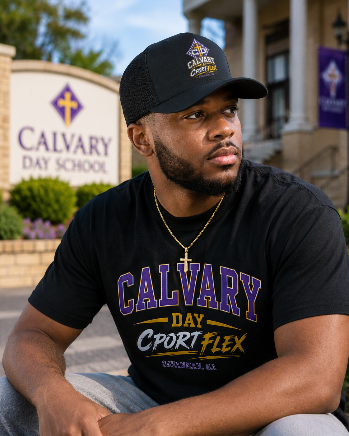 Calvary Day CPort Flex Embroidered Snapback Hat