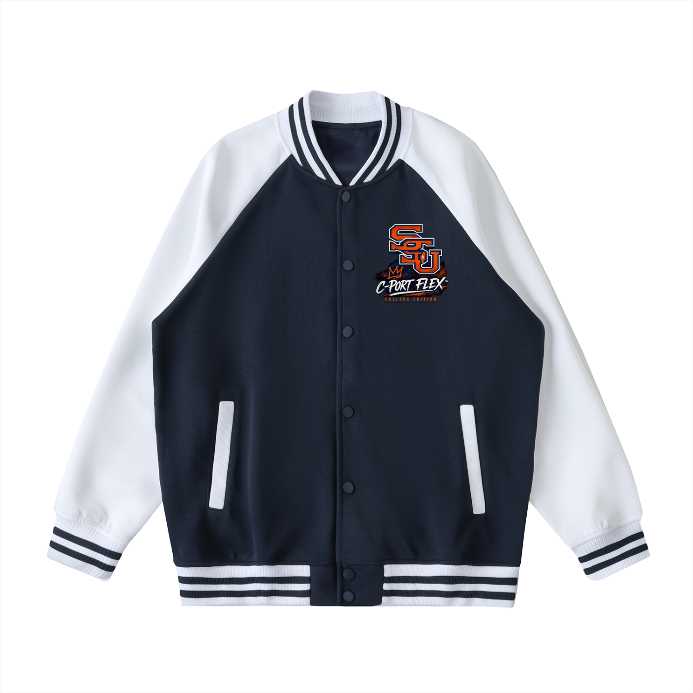 CPort Flex × Savannah State Tigers Varsity Jacket(SSU Patch)