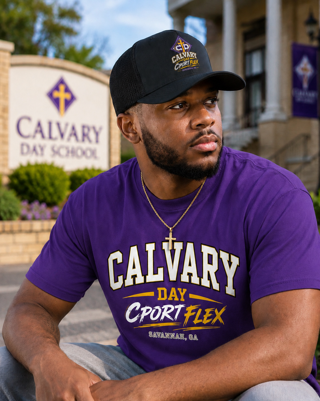 Calvary Day CPort Flex custom Tee