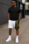 No Luck Just Grind Cotton Shorts