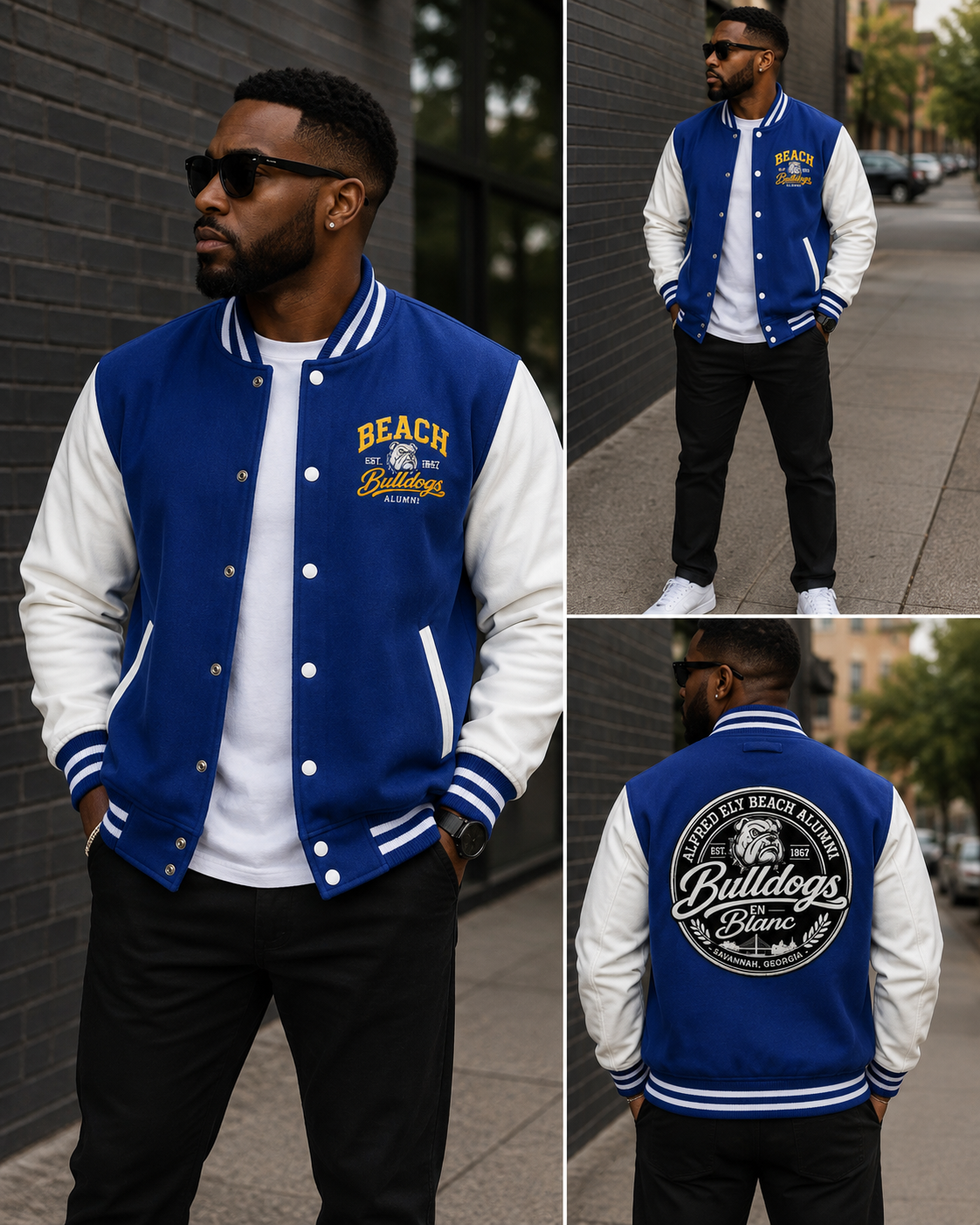Limited Edition Beach Alumi Heavyweight letterman jacket