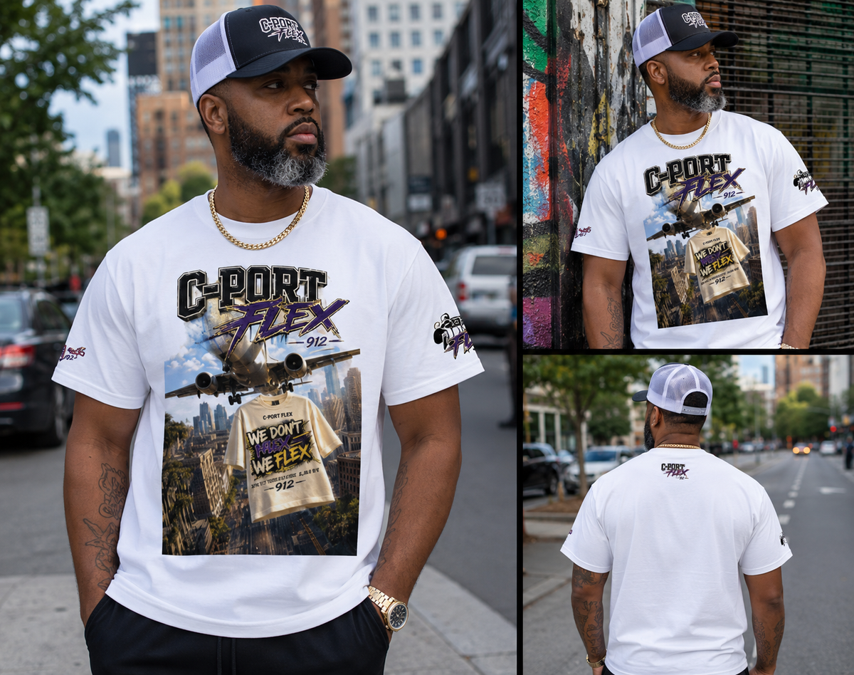 We Don’t Fly We Flex Cotton T-Shirt