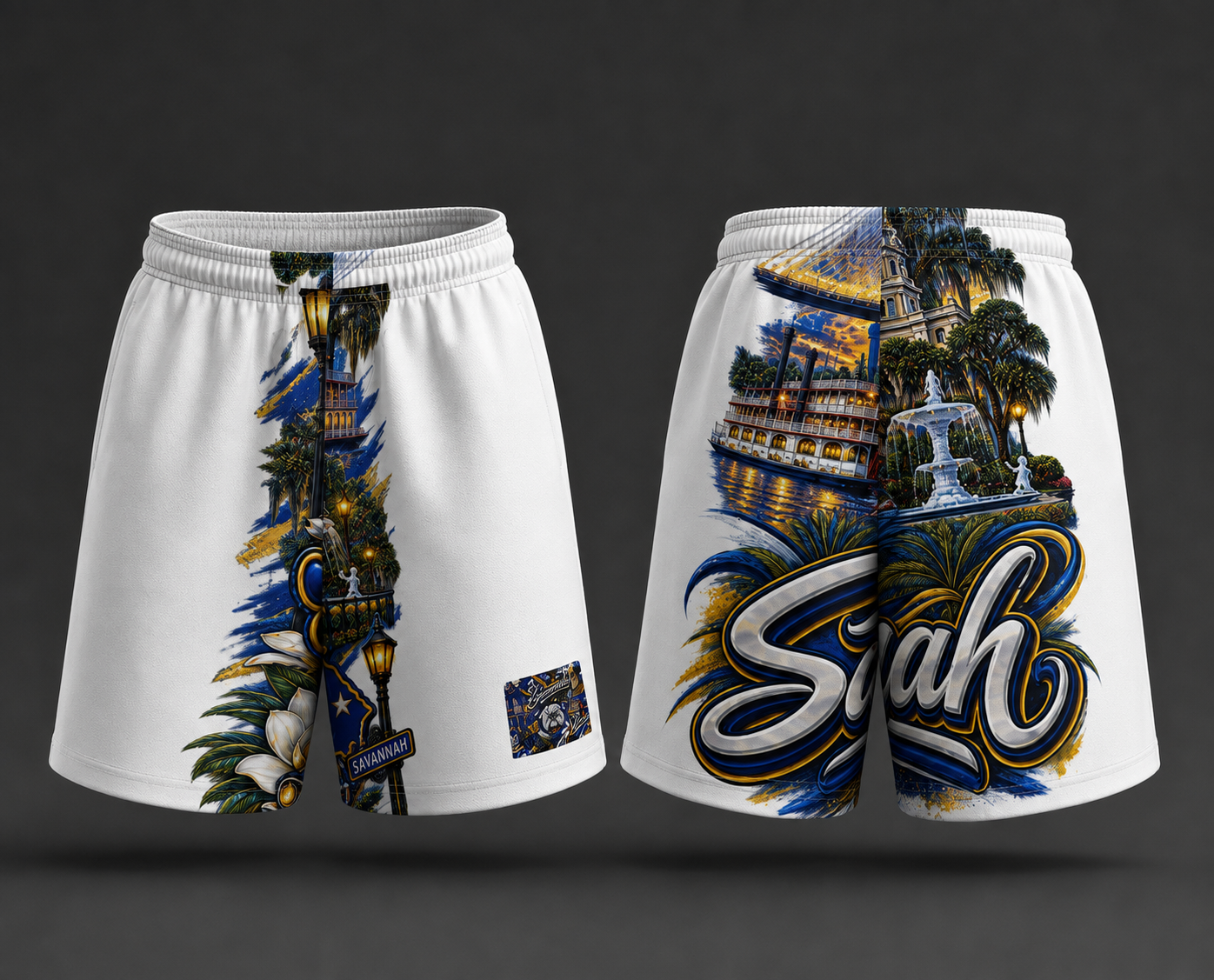 Cport FLEX O.G.BEACH ALL OVER COTTON LONG short