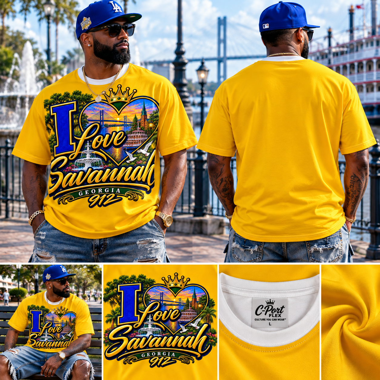 I LOVE SAVANNAH crew neck t-shirt