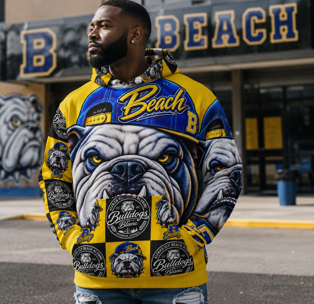 C-Port FLEX Beach Checkered Legacy™ All-Over Hoodie EXCLUSIVE