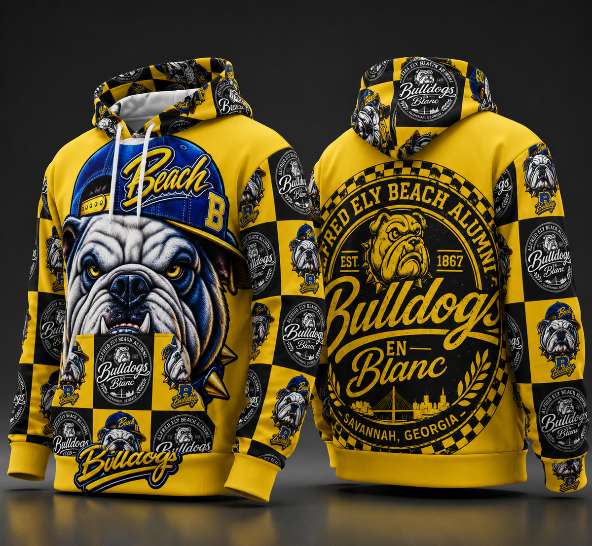 C-Port FLEX Beach Checkered Legacy™ All-Over Hoodie EXCLUSIVE