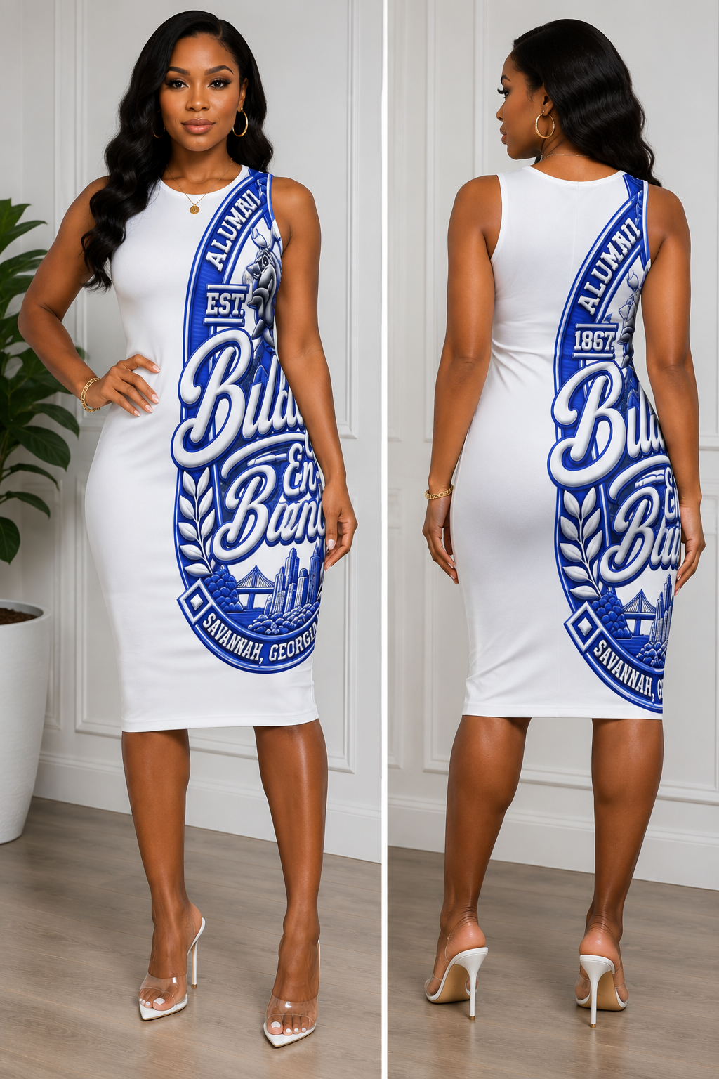 EN BLANC®
 & Bleu Bodycon dress