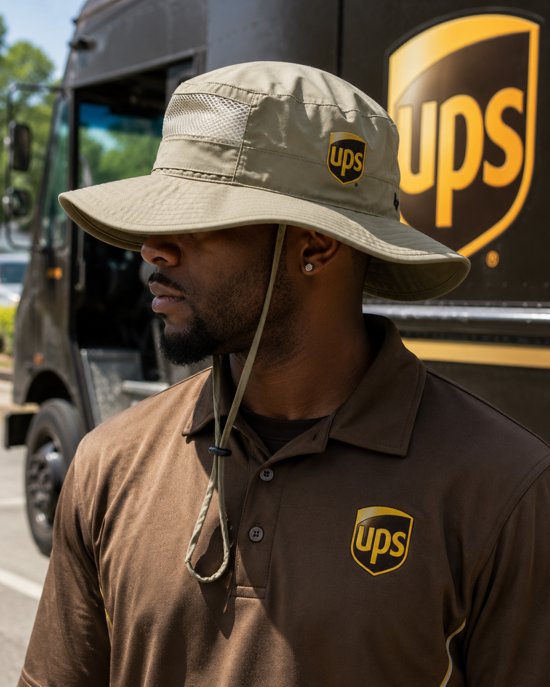 UPS Columbia booney hat