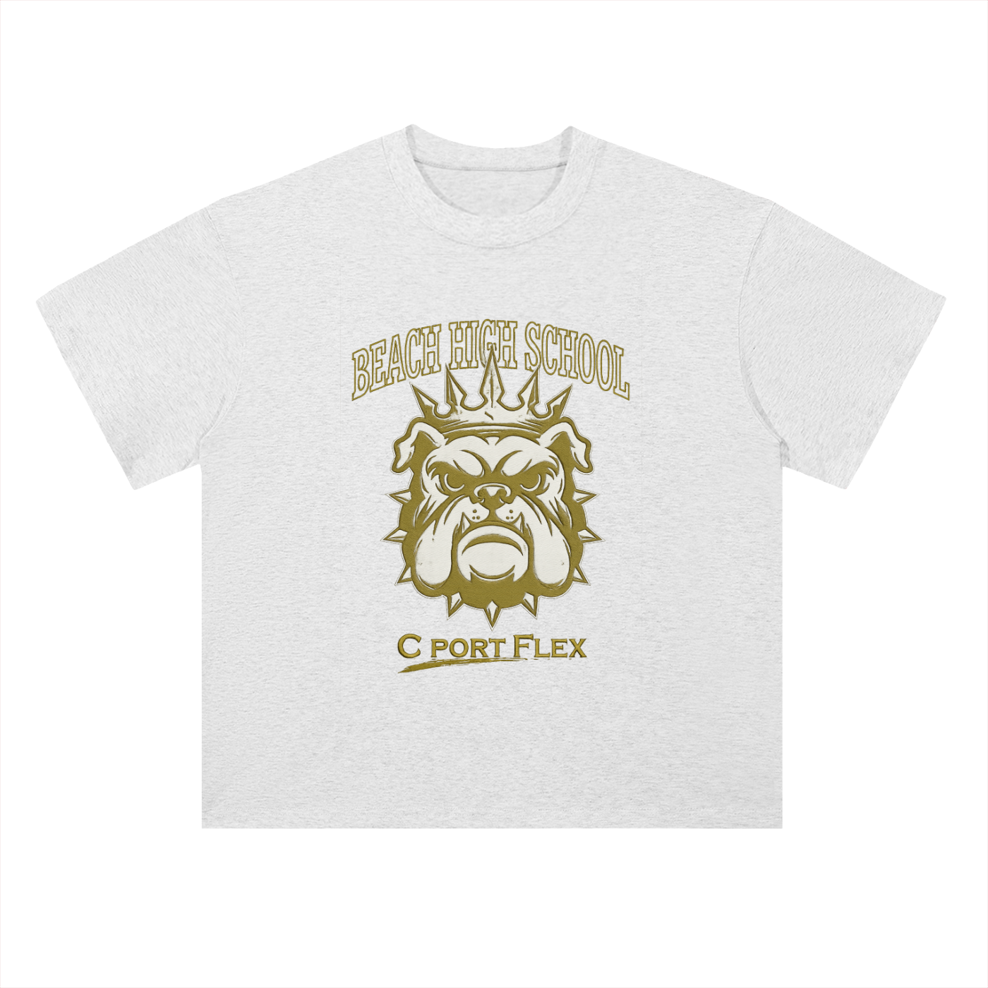 Beach High School Bulldogs x CPort Flex Heavyweight Drop Shoulder T-Shirt

(ALL WHITE)