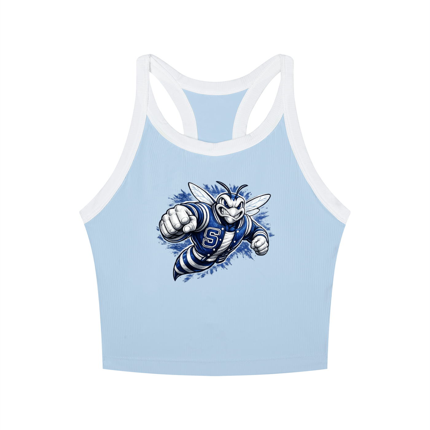 Savannah High Blue Jackets Women’s Performance Crop Tank – CPort Flex Collection