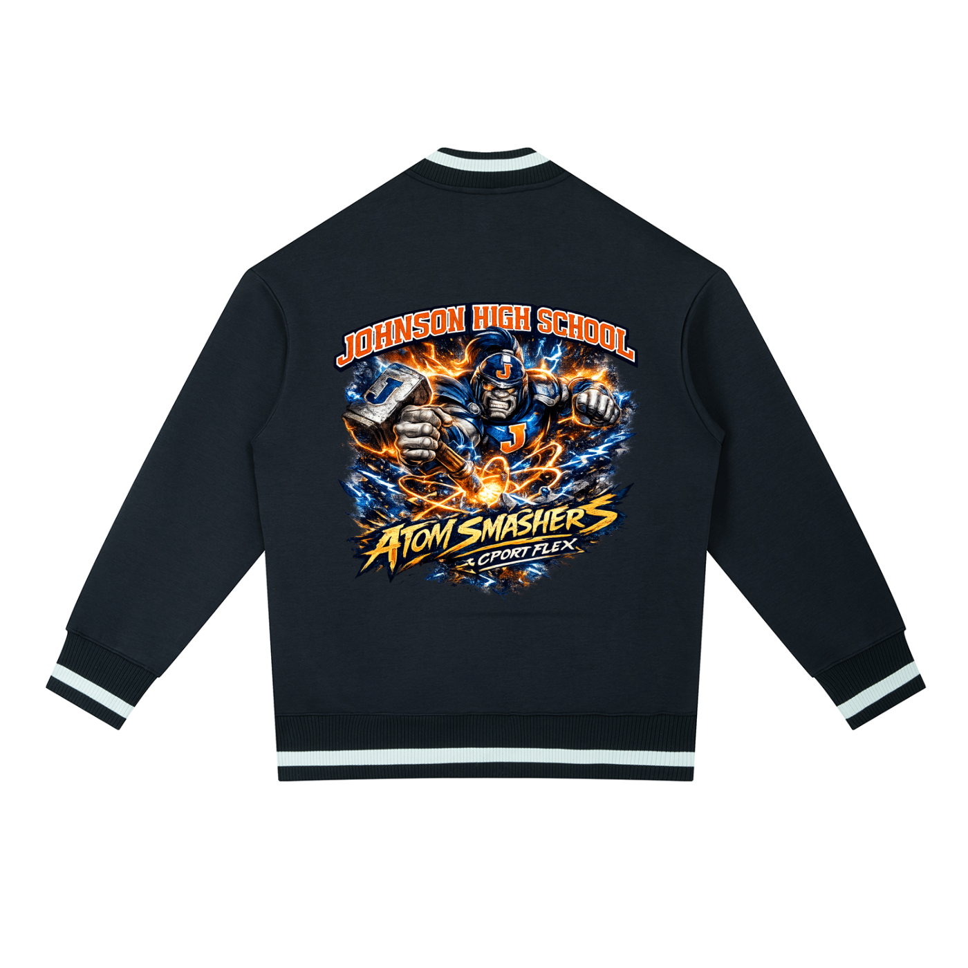 CPort Flex “Where You From?” School Pride Bomber Jacket – Johnson Atomsmashers Editio