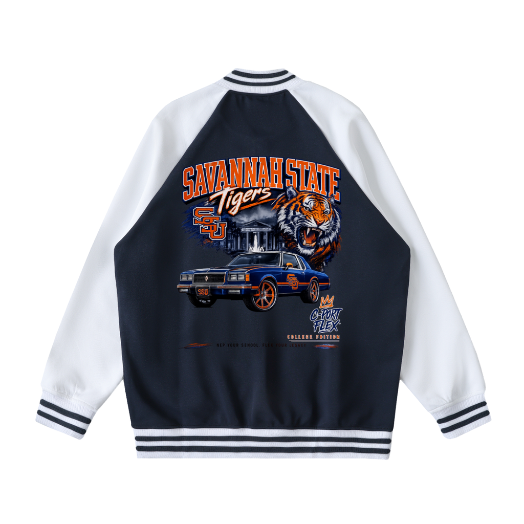 CPort Flex × Savannah State Tigers Varsity Jacket(SSU Patch)