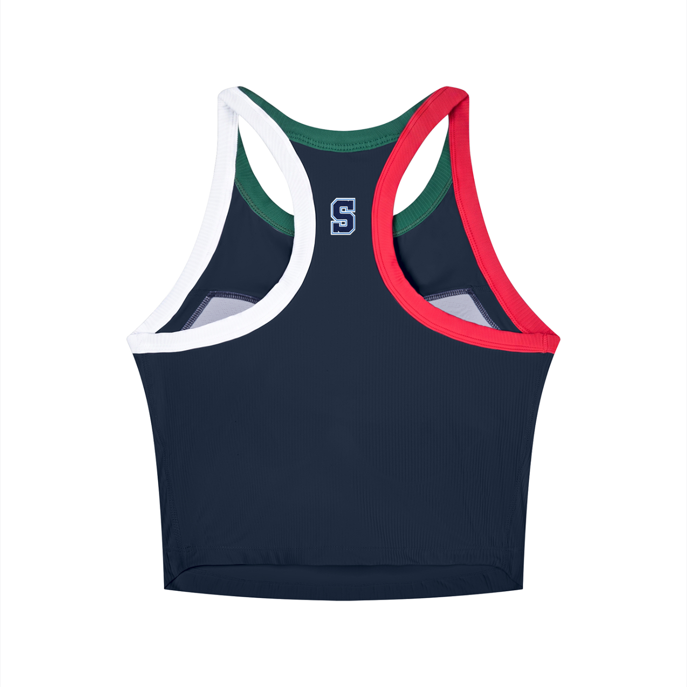 Savannah High Blue Jackets Women’s Performance Crop Tank – CPort Flex Collection